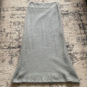 Susan Lazar light blue mohair maxi mermaid skirt size 4. Fully lined.